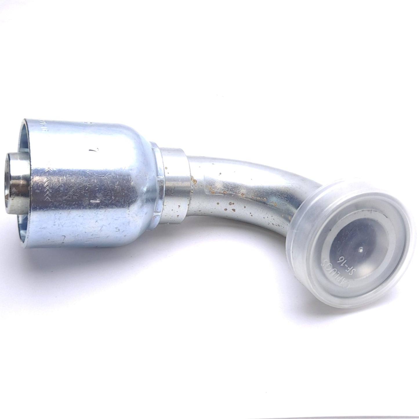 New – Open box Parker 11971-16-16 Crimp Style Hydraulic Hose Fitting, 90° Elbow, ø1in Hose ID