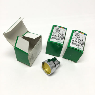 New Lot of 3 Schneider ZB4 BA56 Guarded Yellow Operator Head for Push Button Switch