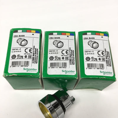 New Lot of 3 Schneider ZB4 BA56 Guarded Yellow Operator Head for Push Button Switch