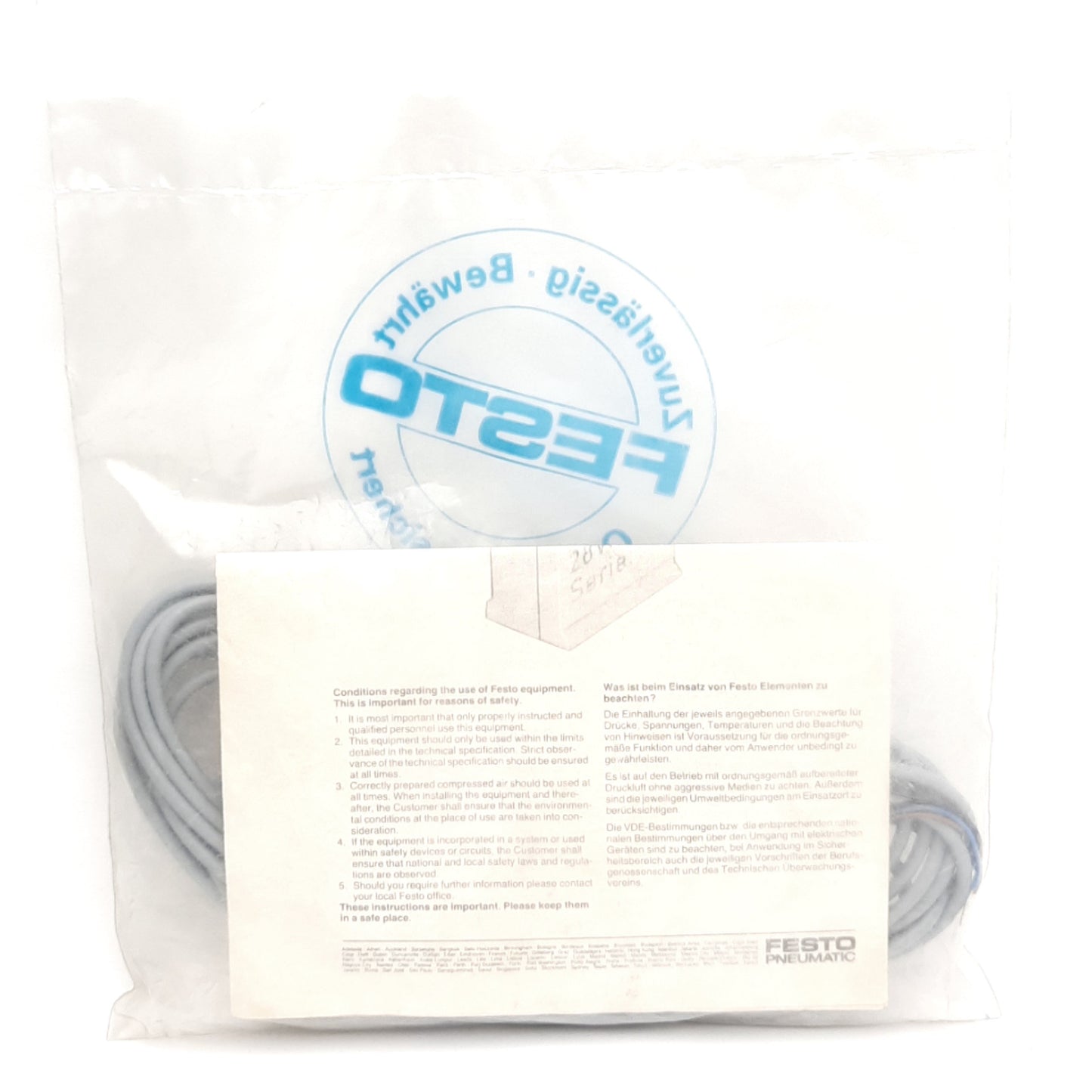 New Festo 30291 SME-3-LED-24-K5 Proximity Switch 12-27VAC/DC, 16mm Max, 3-Wire