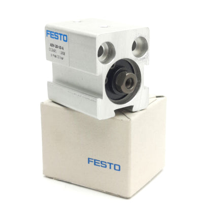 New Festo ADV-20-10-A 12491 Pneumatic Cylinder, 10mm Stroke, 20mm Bore, M5 Thread