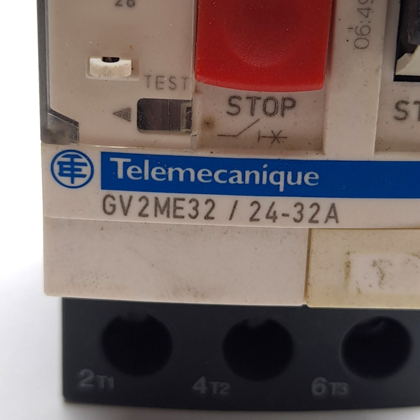 Used Telemecanique GV2ME32/24-32A Manual Motor Starter Circuit Breaker, 3-Pole