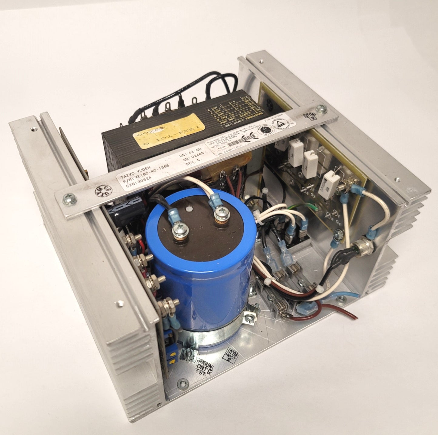 Used Taiyo Yuden XE180-40-1365 Switching Mode Power Supply In 100-230VAC Out 40VDC 6A