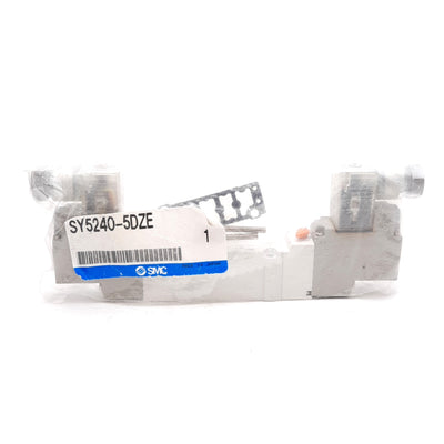 New SMC SY5240-5DZE Solenoid Valve, 2-Position Double, 0.1-0.7MPa, 24VDC Coils