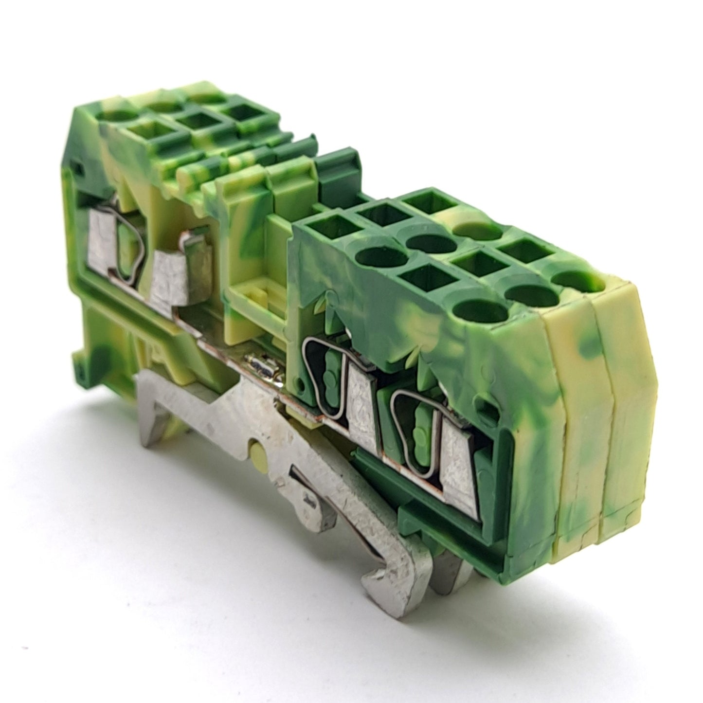 Used Lot of 3 Wago 280-687 Ground Terminal Block, 3-Conductor, 1-Level, 1-Potential