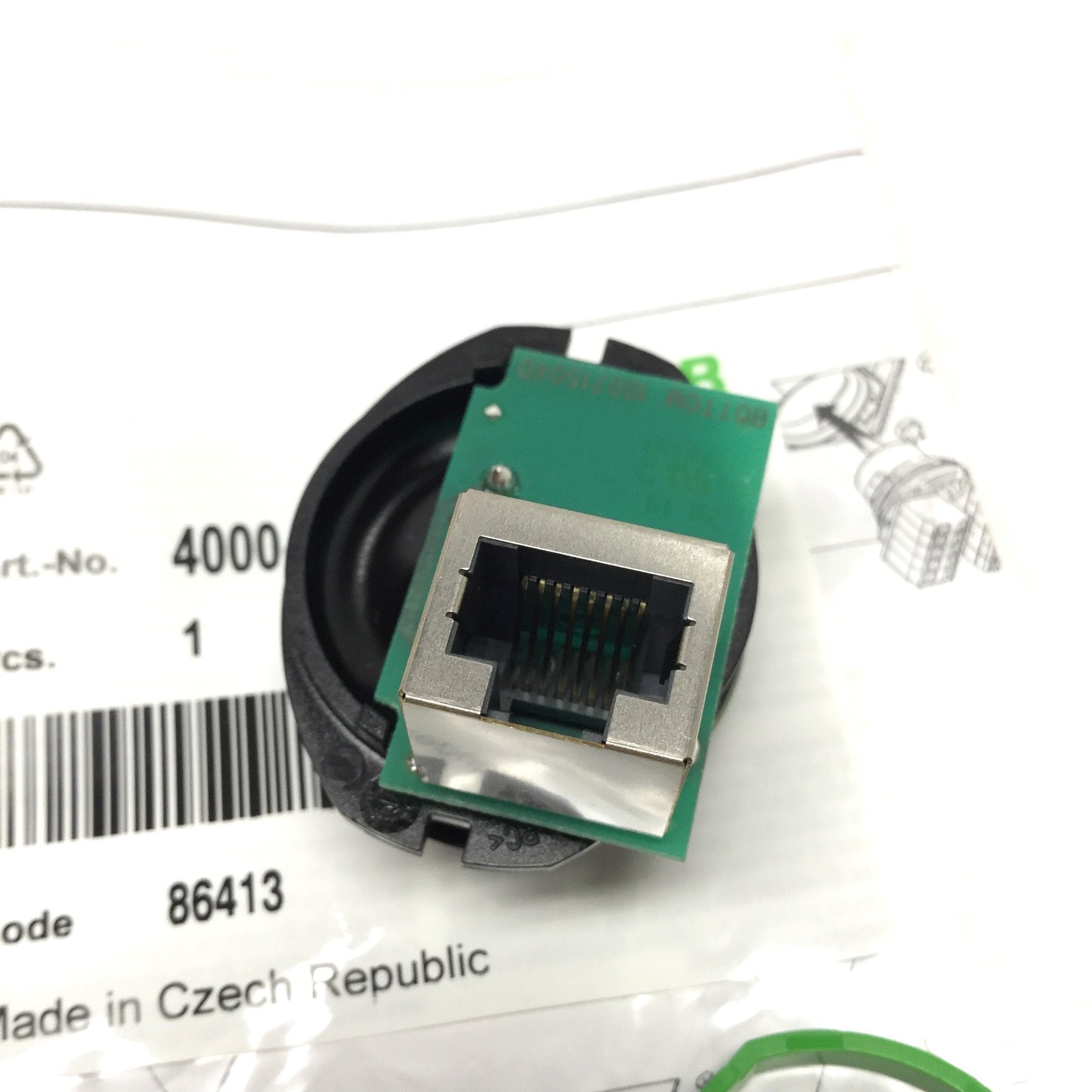 New Murr 4000-69000-1100000 Modlink MPV Insert M12 4-Pole Female D-Code to RJ45