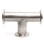 Used MKS 100314603 Stainless Steel Vacuum Flange Tee Fitting, ISO-KF NW25, Series 31
