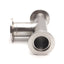 Used MKS 100314603 Stainless Steel Vacuum Flange Tee Fitting, ISO-KF NW25, Series 31