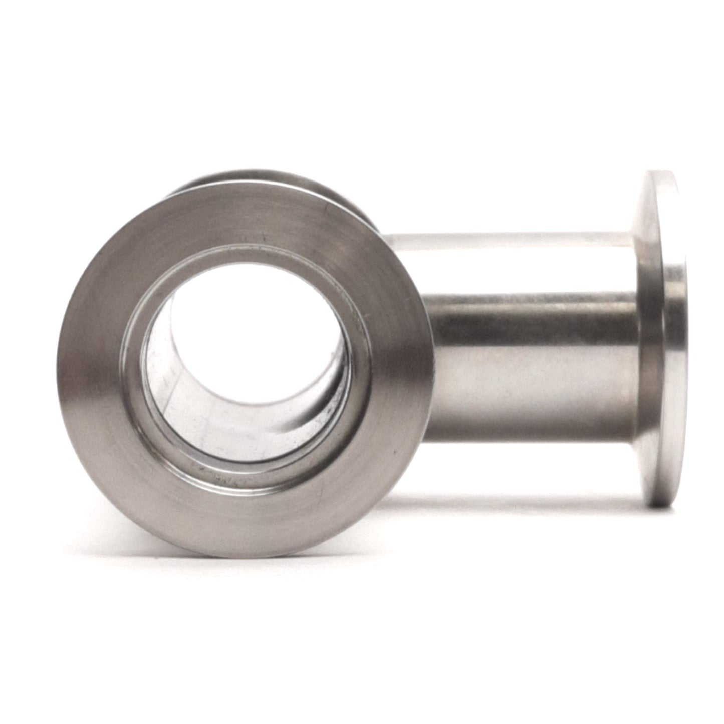 Used MKS 100314603 Stainless Steel Vacuum Flange Tee Fitting, ISO-KF NW25, Series 31