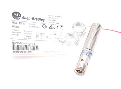 New Allen Bradley 872C-D3NP12-D4 Inductive Proximity Sensor 3mm, 10-30VDC, M12