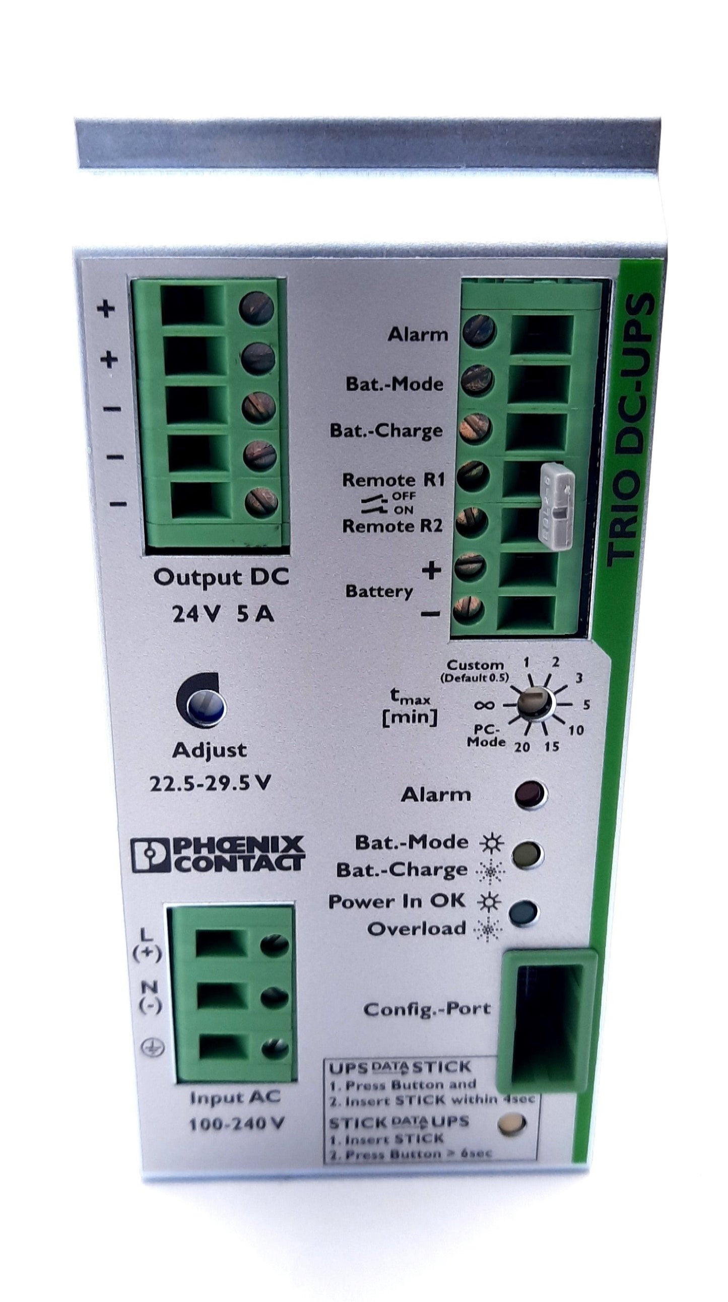 New Phoenix Contact TRIO-UPS/1AC/24DC/5 Uninterruptible Power Supply 24VDC