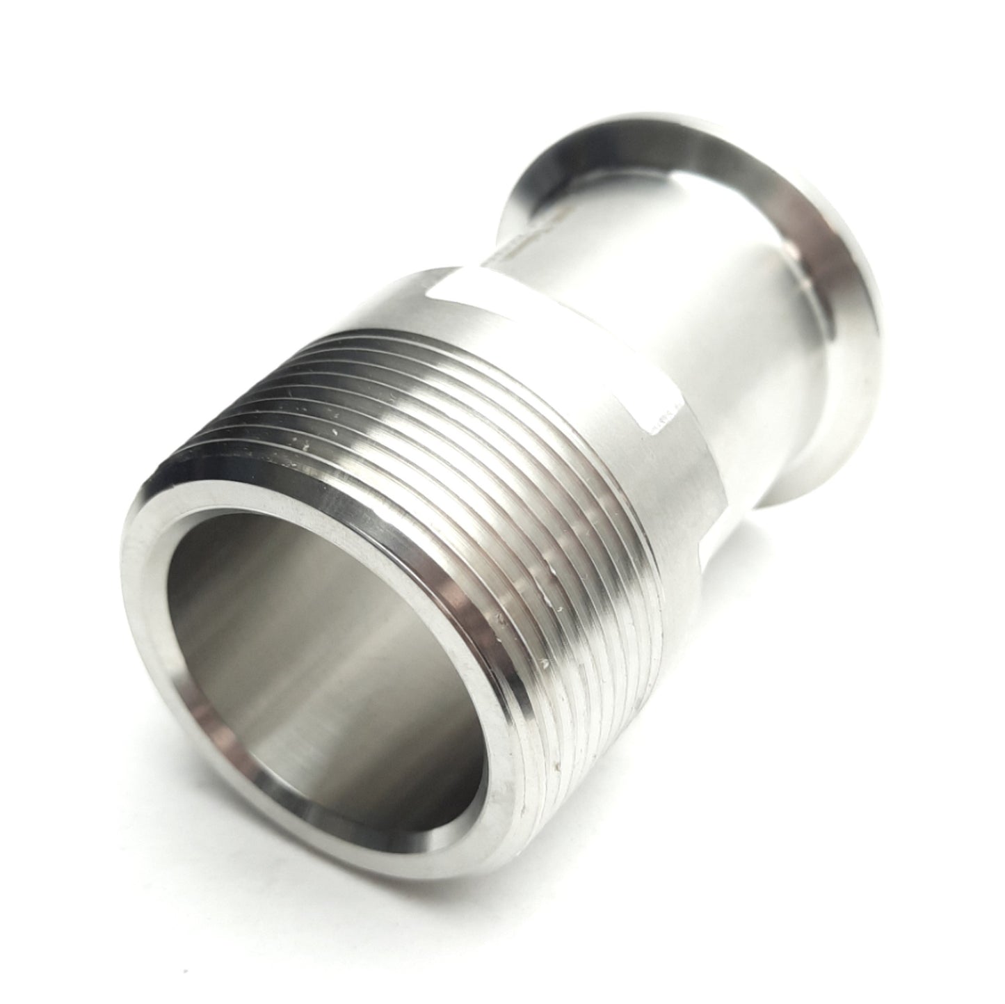 Used VNE EG211.5 Tri Clamp Sanitary Fitting/Adapter, 1-1/2"OD Tube to 1-1/2"NPT Male