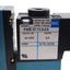 Used MAC 912B-PM-611CA Solenoid Valve, 4-Way, 25-150psi, W/ PME-611CAAA Pilot Valve
