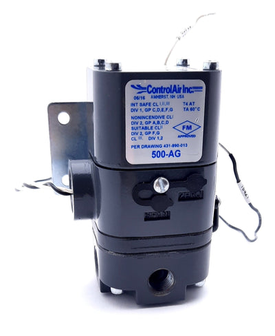 New Control Air 500-AG Electro-Pneumatic I/P Transducer 4-20mA, 2-60PSIG, 63-150PSIG