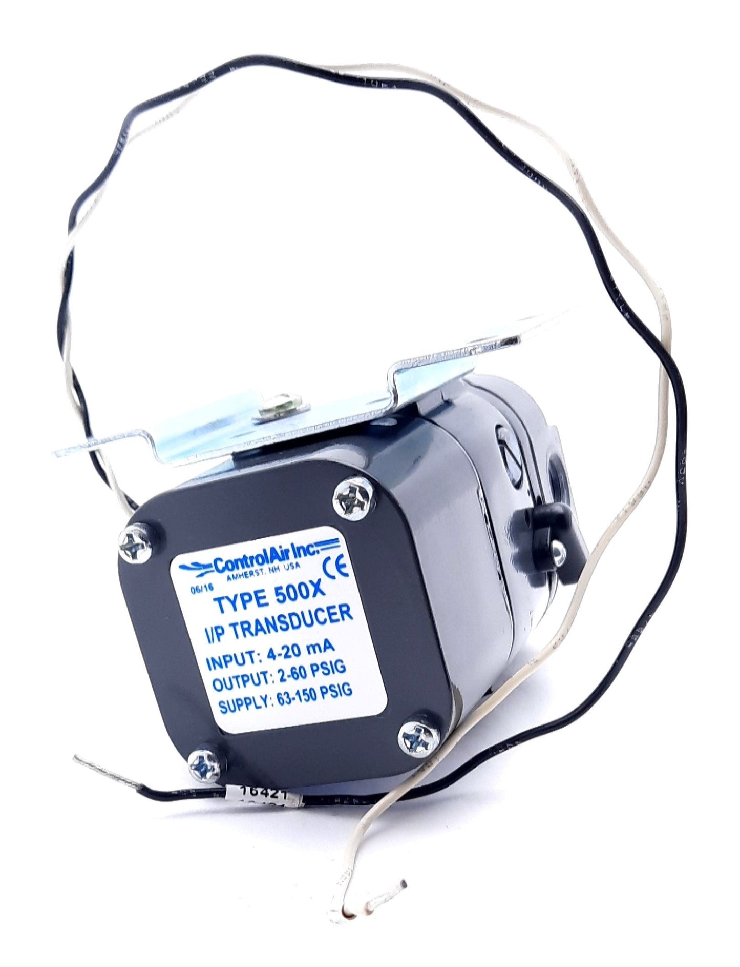 New Control Air 500-AG Electro-Pneumatic I/P Transducer 4-20mA, 2-60PSIG, 63-150PSIG