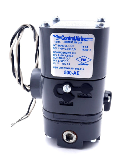 New Control Air 500-AE Electropneumatic I/P Transducer 4-20mA 6-30PSIG 33-100PSI