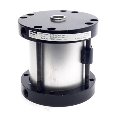 Used Parker 3.00NLPM92.00 Pneumatic Cylinder ø3in Bore, 2in Stroke, 145PSI, 1/4in NPT
