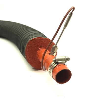 Used Dri-Air Insulated Air Handling Hose w/ T/C For Dryer/Hoppers, 70in Length x ø1in