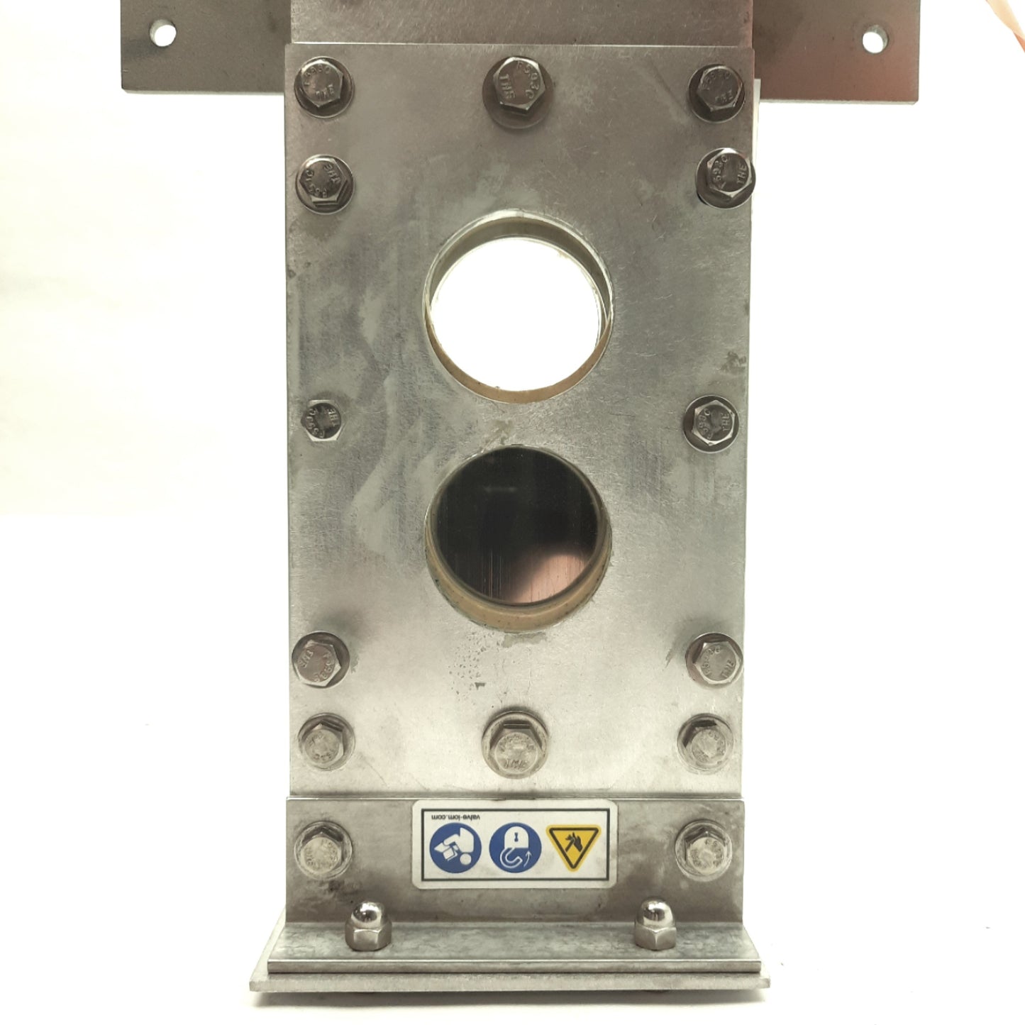 Used Salina Vortex DA2-2SSY-MG-SM1 Two Port Knife Gate Valve, 2in Diameter, 3/8in NPT