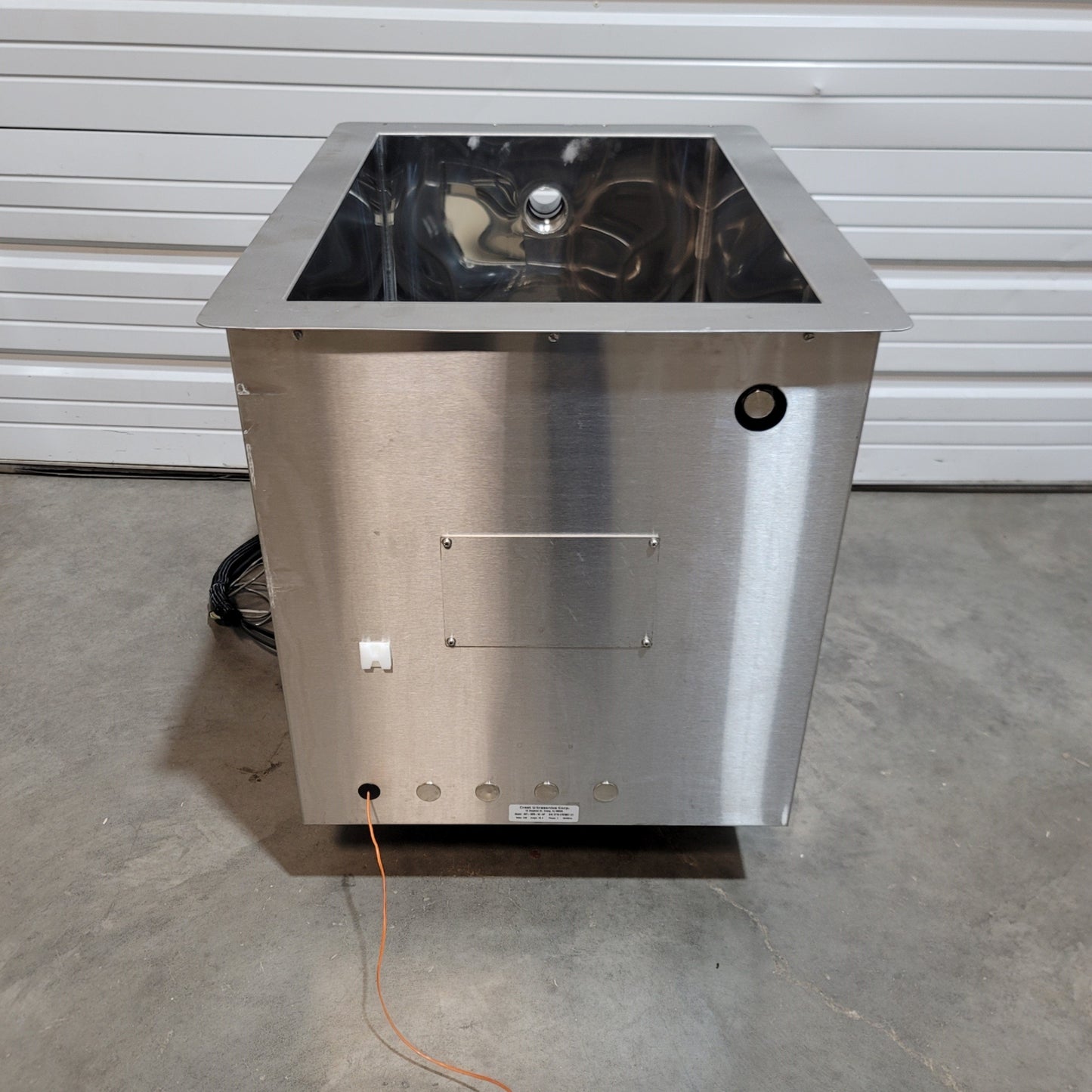 Used Crest 4HT-1826-18-SP Ultrasonic Cleaning Tank 1500W 40kHz 33Gal 18" x 26" x 18"