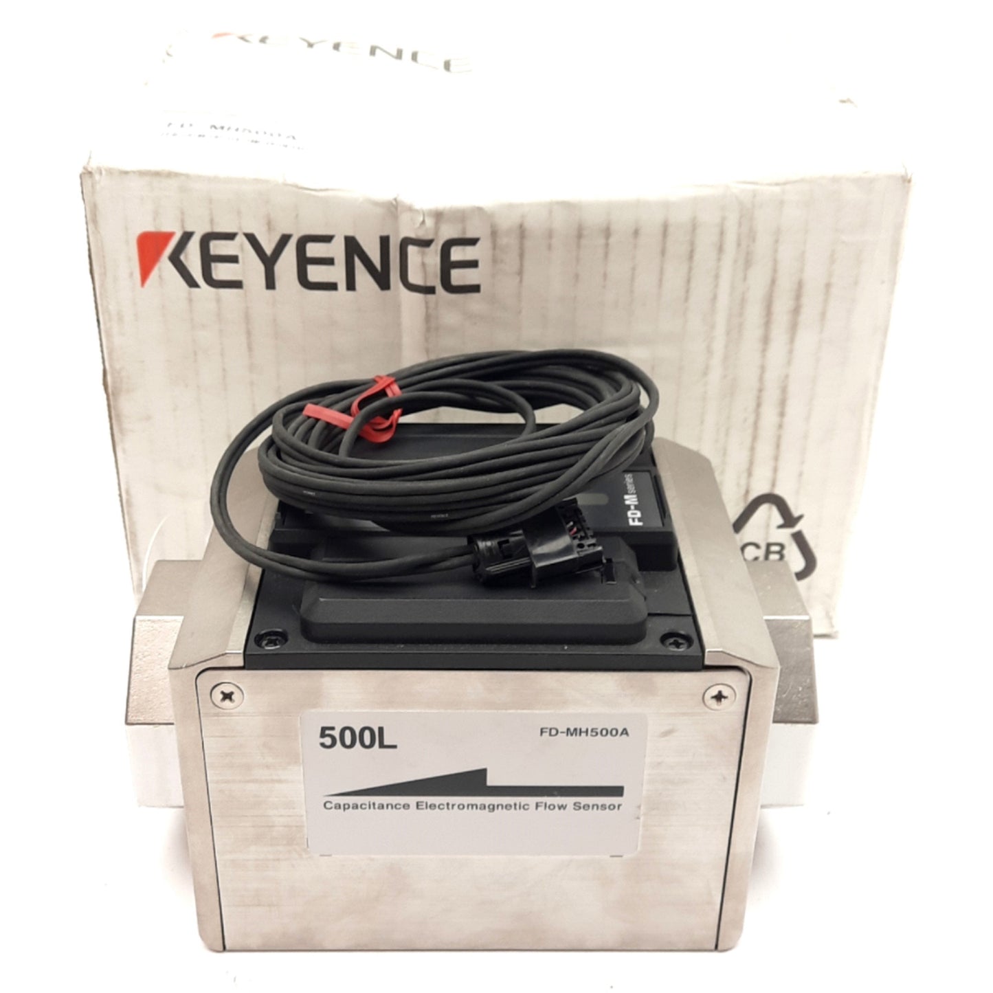 New – Open box Keyence FD-MH500A Electromagnetic Flow Sensor Head, Water, 25-500L/min, Rc2