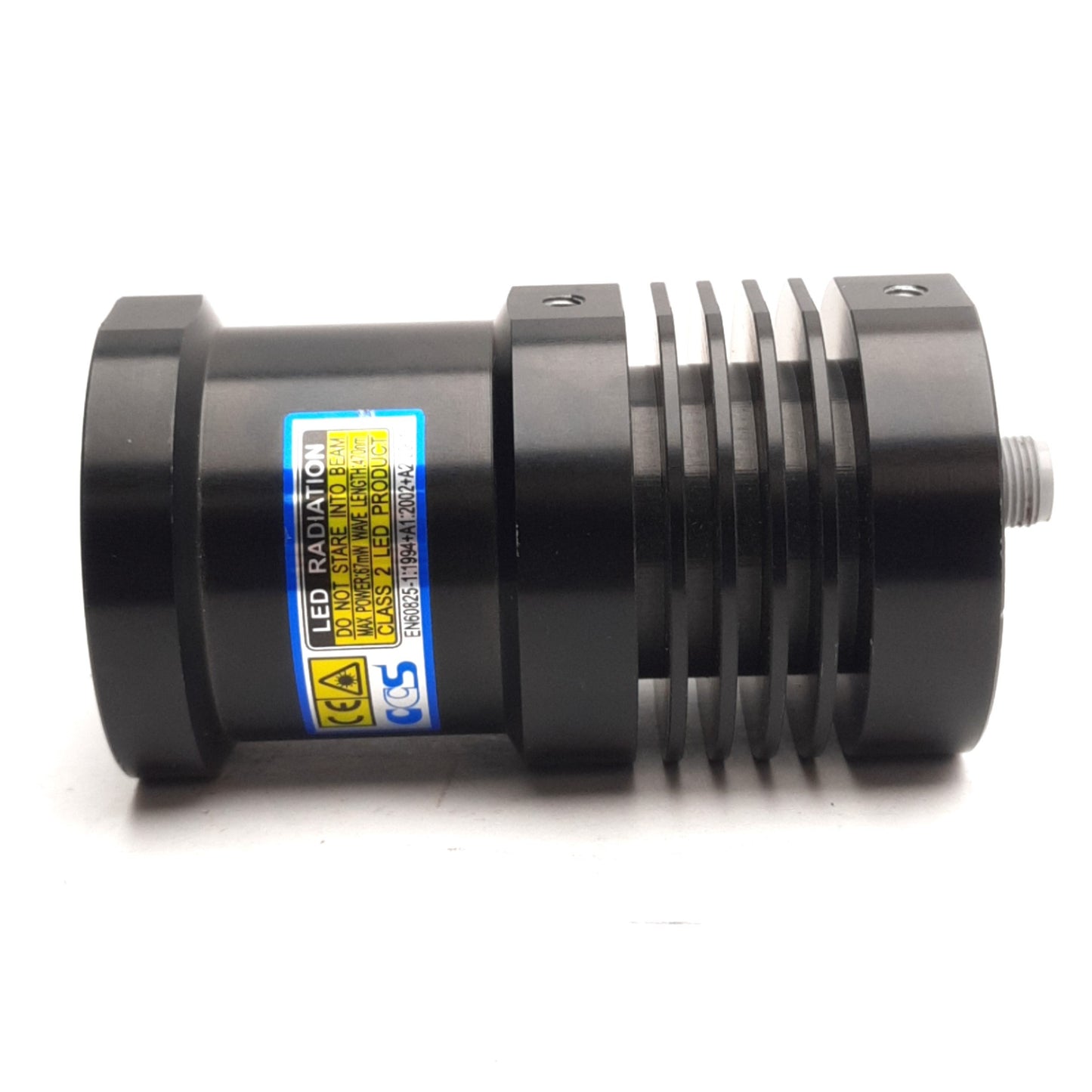 Used CCS HSL-58BL-D300 Spot Light, 2m WD, ø300mm Spot, M12 4-Pin, Blue Light