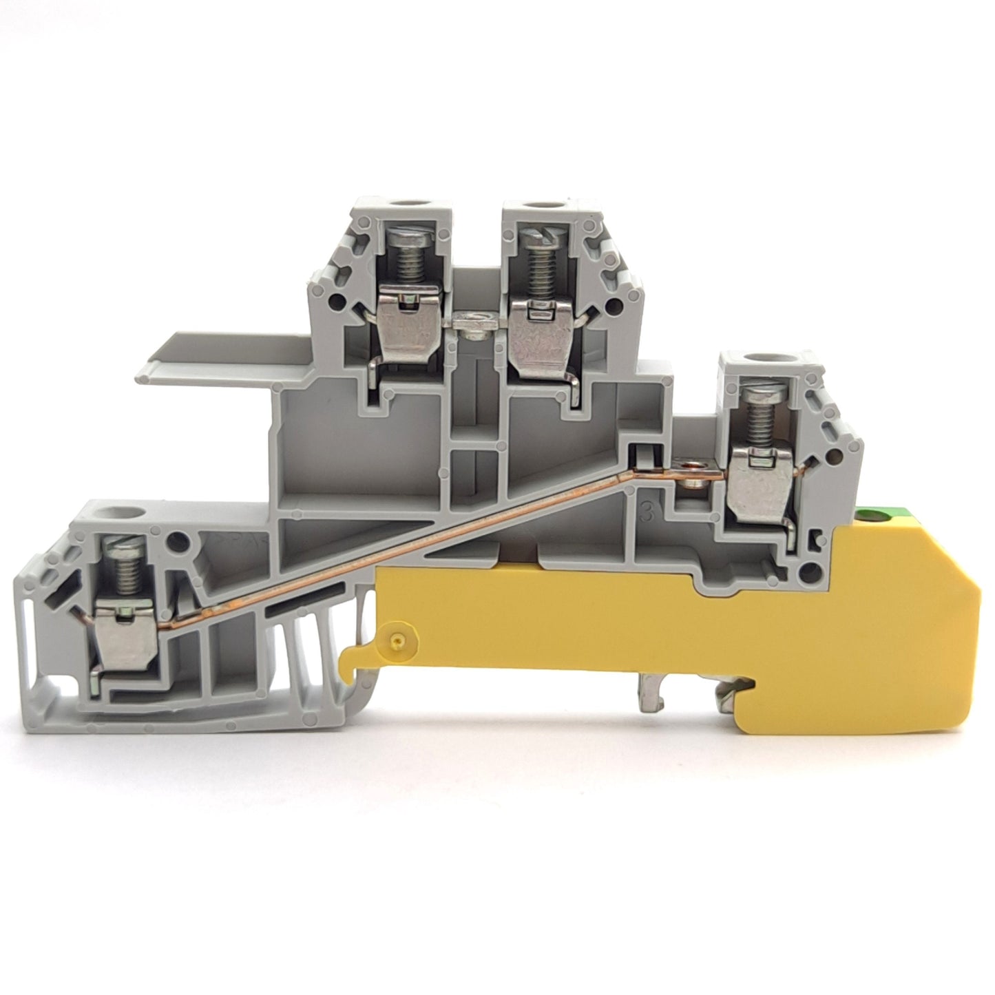 New – Open box Lot of 5 Allen Bradley 1492-JDG3N Terminal Block 3-Level 2-Feed Through 1-Ground