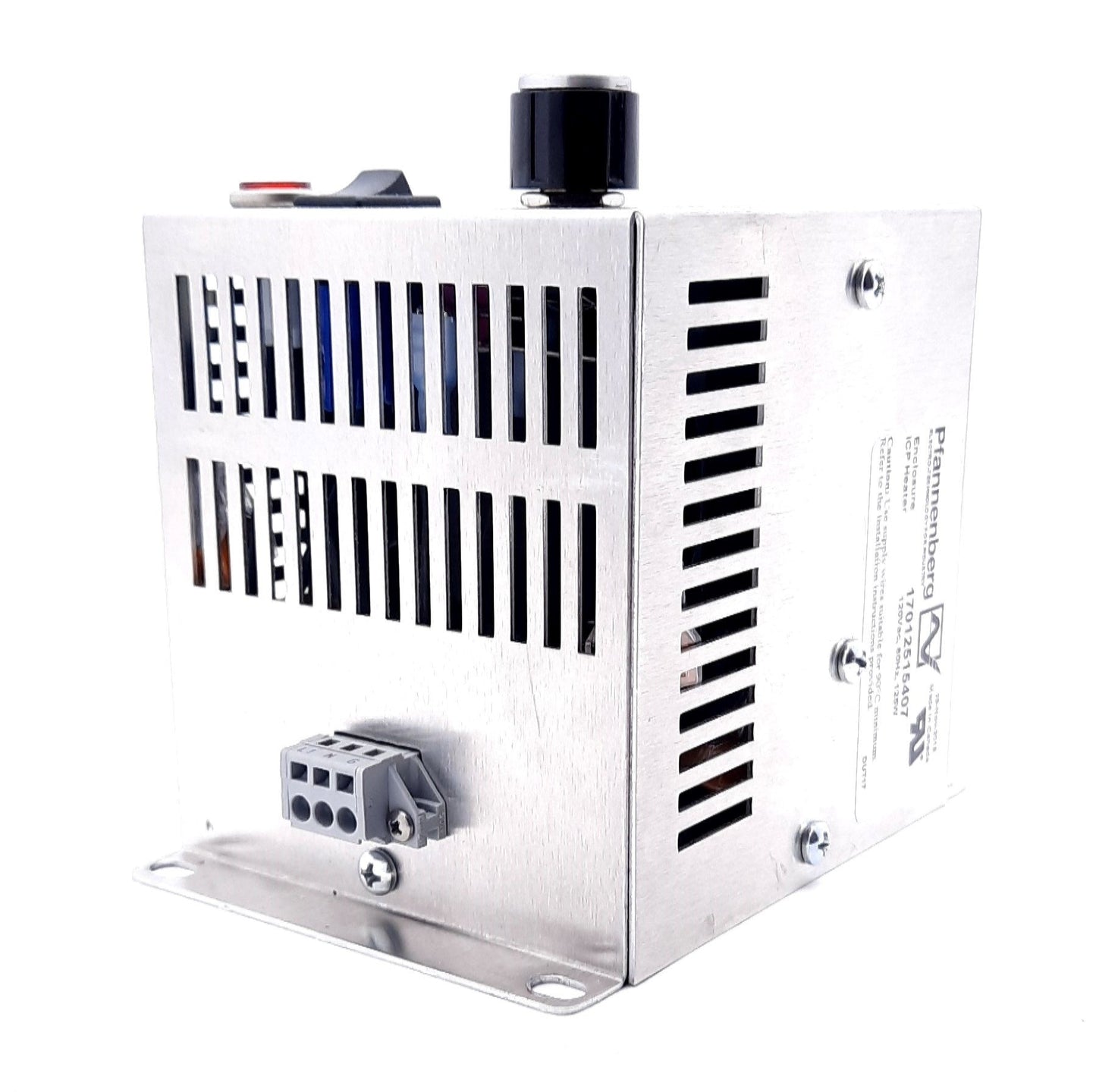 Used Pfannenberg 17012515407 Fan Heater W/Built-in Thermostat 120VAC 125W 16CFM