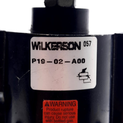 Used Wilkerson P19-02-A00 Pneumatic Regulator 250PSIG Inlet 0-2PSIG Adjustment NPT1/4