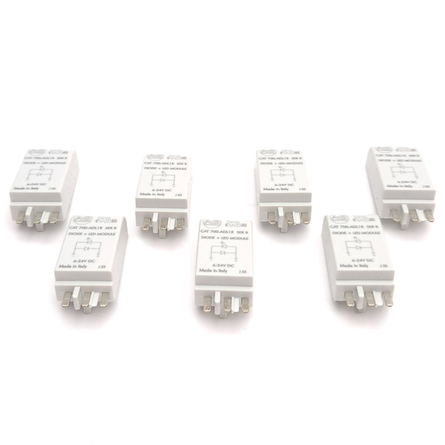 New – Open box Lot of 7 Allen Bradley 700-ADL1R Diode Module Surge Suppressor, LED, 6-24VDC