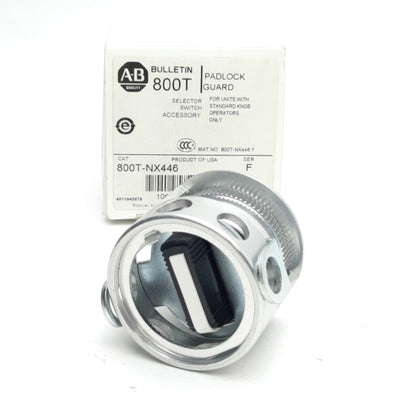New Allen Bradley 800T-NX446 Pad Lock Guard, For 30mm Pushbutton Switches