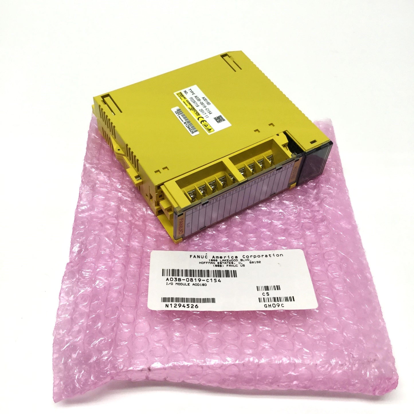New Fanuc A03B-0819-C154 Digital Output Module, 16-Point, 12/24VDC 0.5A POS