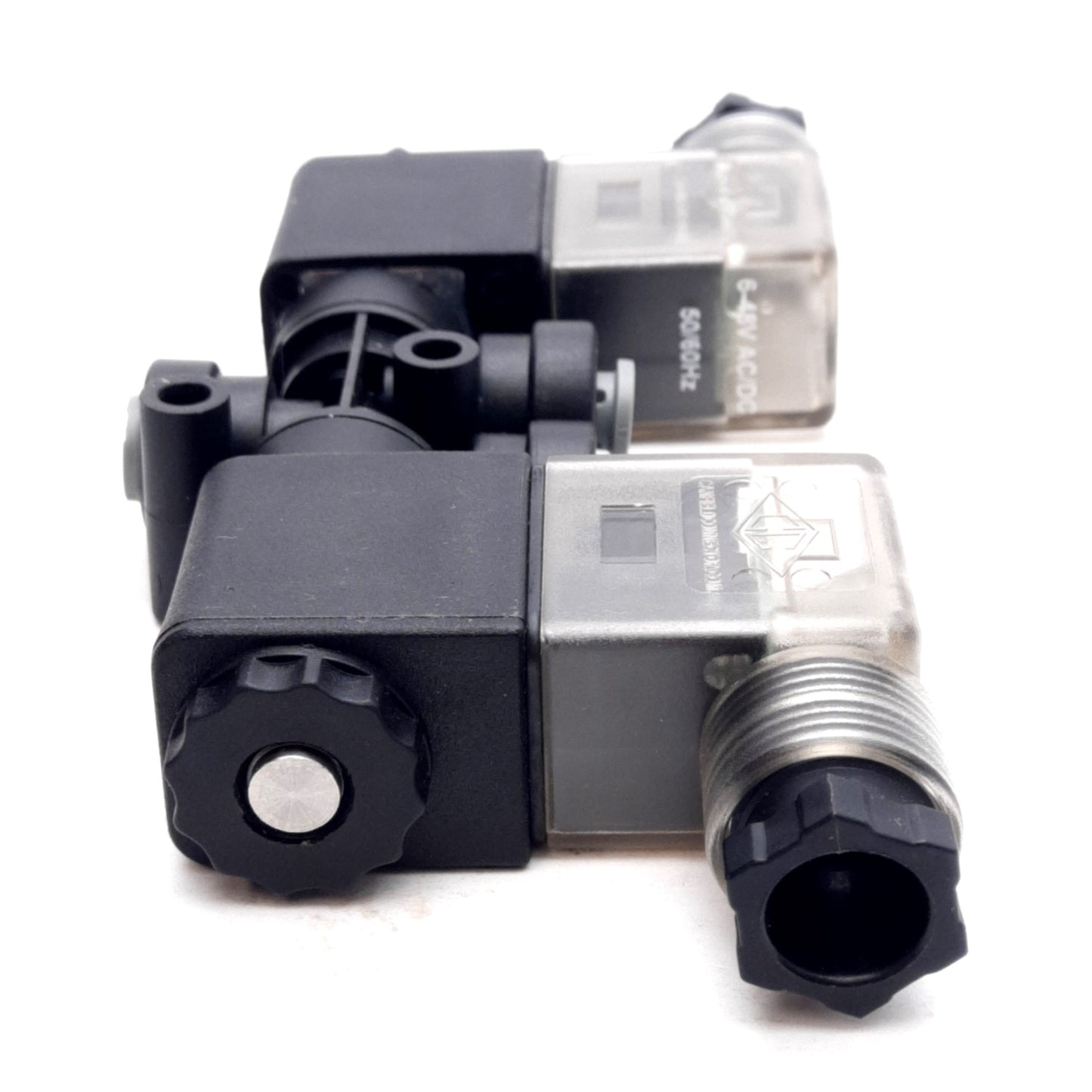 Used Spartan Scientific 3826-0-77-B3C3 Inert Gas Mixing Solenoids, 25PSI, 24VDC Coils