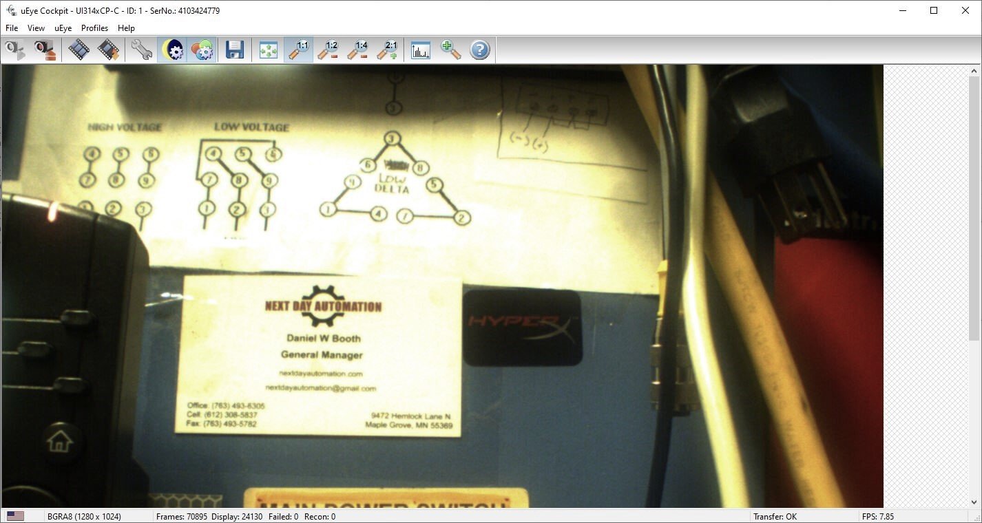 Used IDS UI-3140CP-C-HQ R2 Color Machine Vision Camera 1/2"CMOS USB3 24VDC C-Mount