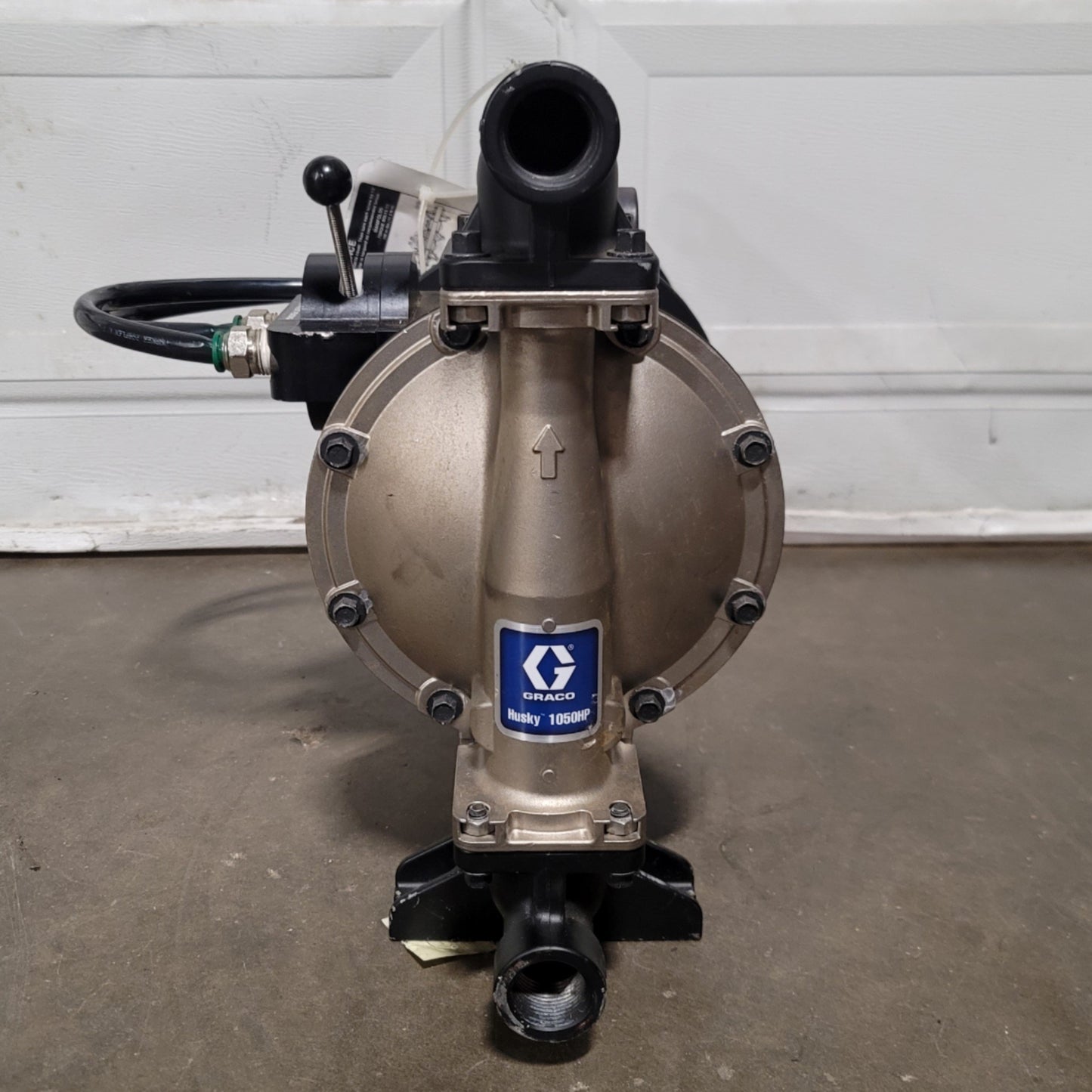 Used Graco 1050HP-A01AA1SSACPTPT 2:1 Air Operated Double Diaphragm Pump 50gpm 250psi