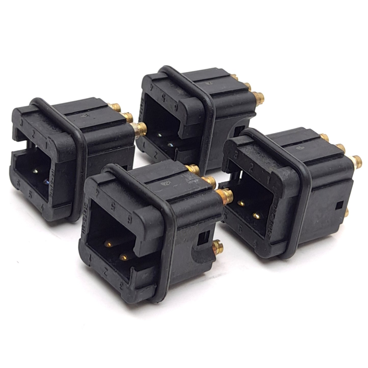 New – Open box Lot of 4 Harting 09700062616 Male Insert Connector, 6-Position, 25VAC 10A