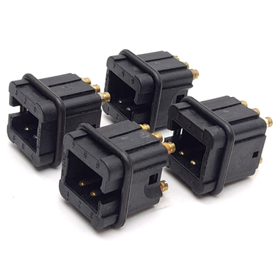 New – Open box Lot of 4 Harting 09700062616 Male Insert Connector, 6-Position, 25VAC 10A