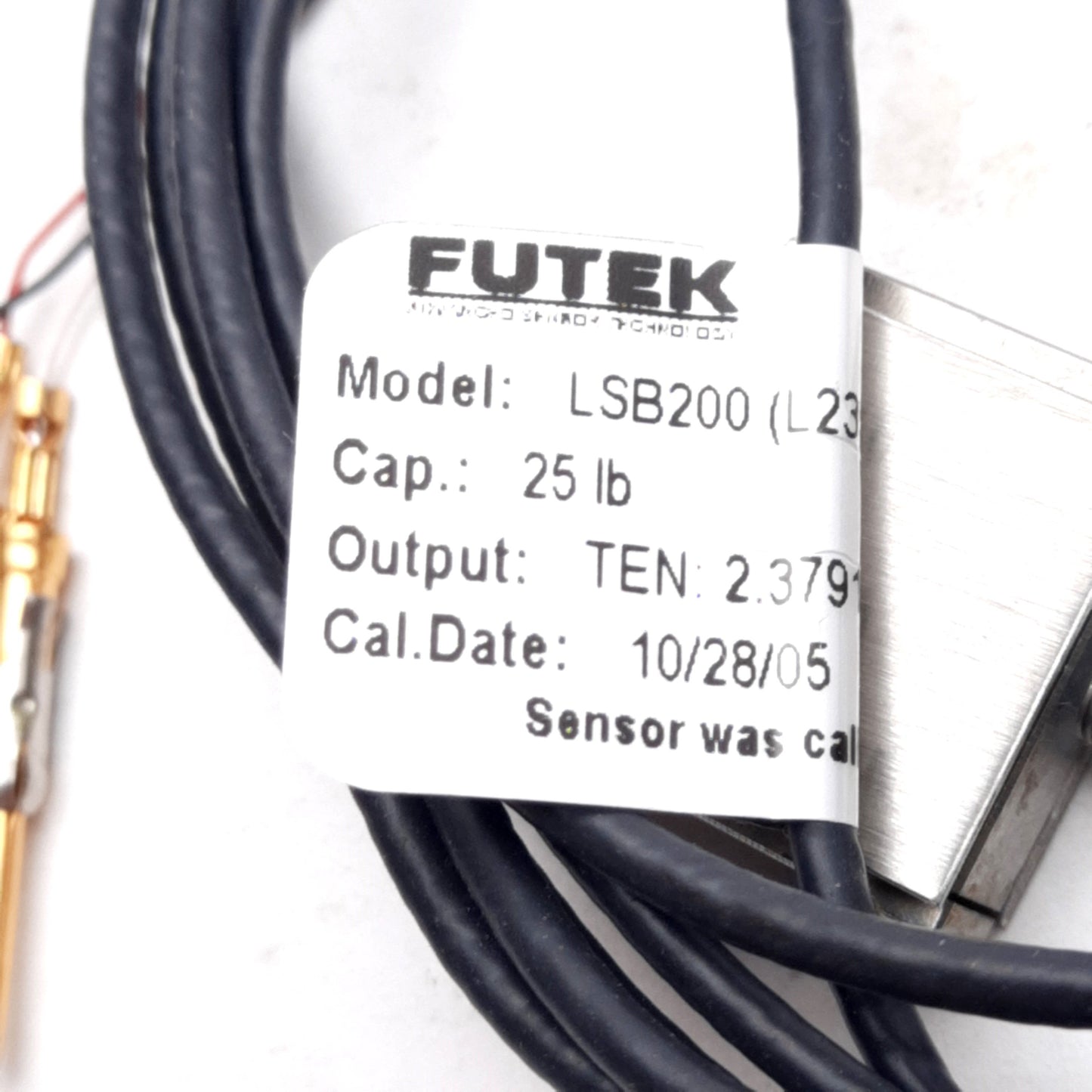 Used Futek FSH00096 LSB200 Jr Mini S-Beam Load Cell 25lb Capacity 2mV/V #4-40 Thread