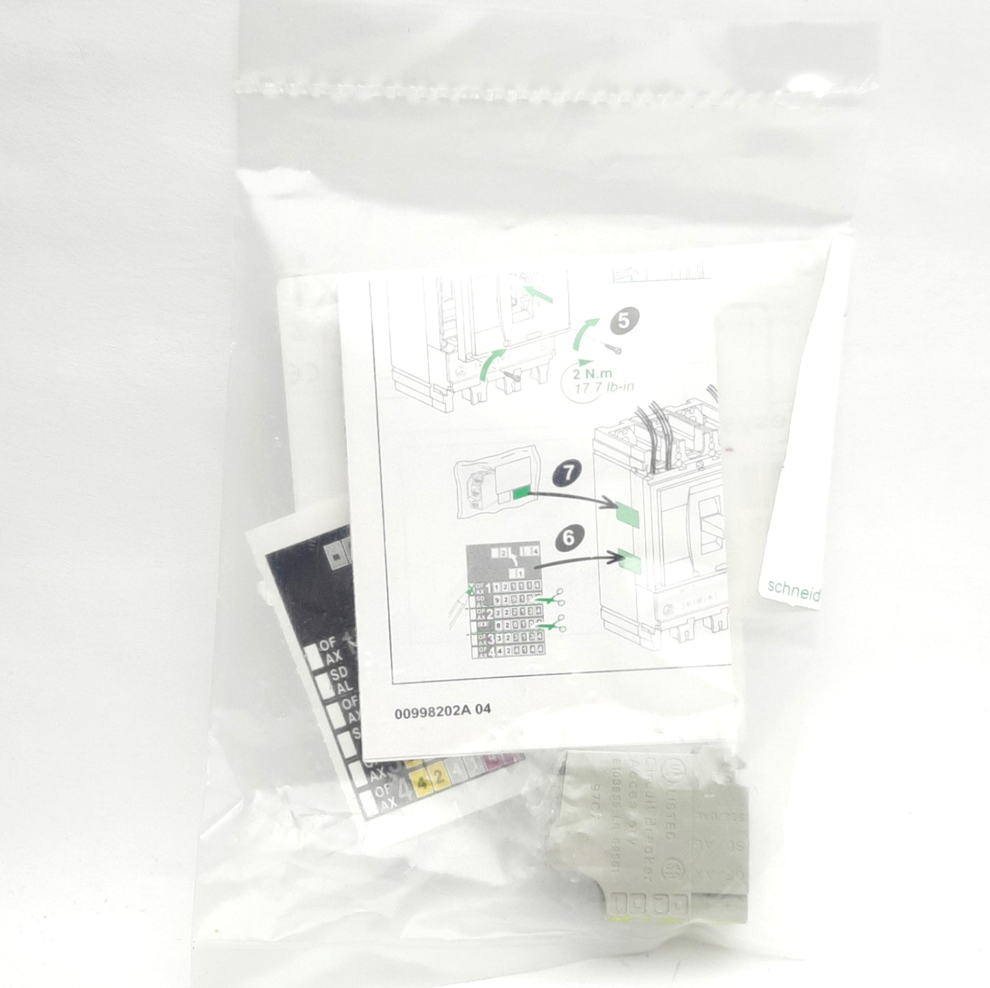 New Schneider Electric GV7AB11 Aux Contact For Disconnects 600VAC/250VDC