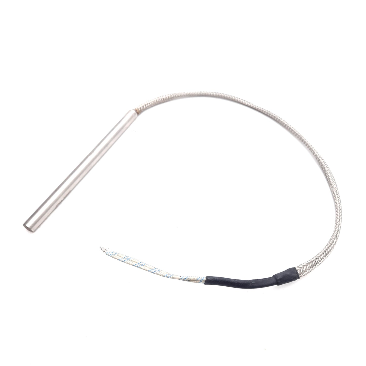 Used Tutco CH44353 Cartridge Heater 120V 300W, ø3/8in x 5in, 17in SS Braided Leads