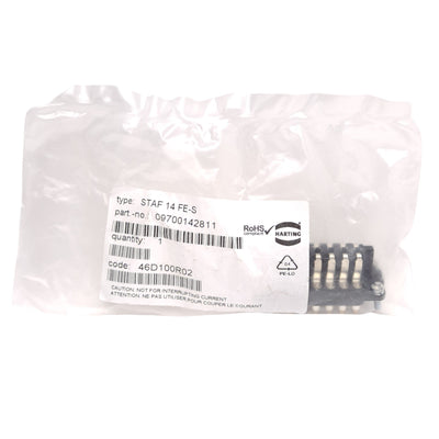 New Harting 09700142811 STAF 14 FE-S Female Insert Connector, 14-Contact, 25VAC 10A