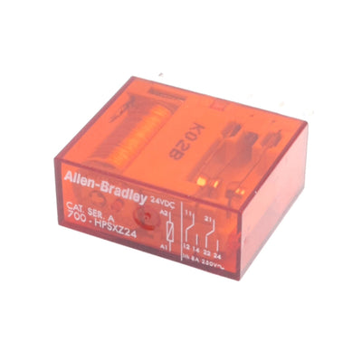 New – Open box Allen Bradley 700-HPSXZ24 Safety Relay 2-Pole DPDT, 8A Contact, 24VDC Coil