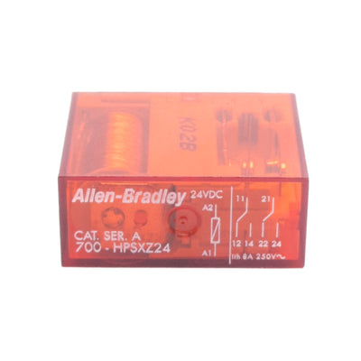 New – Open box Allen Bradley 700-HPSXZ24 Safety Relay 2-Pole DPDT, 8A Contact, 24VDC Coil