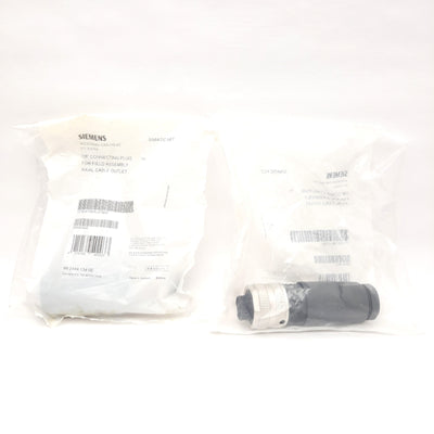 New Lot of 2 Siemens 1P 6GK1905-0FB00 Connecting Plug 7/8" Female 5-Pin, 9A, ET 200