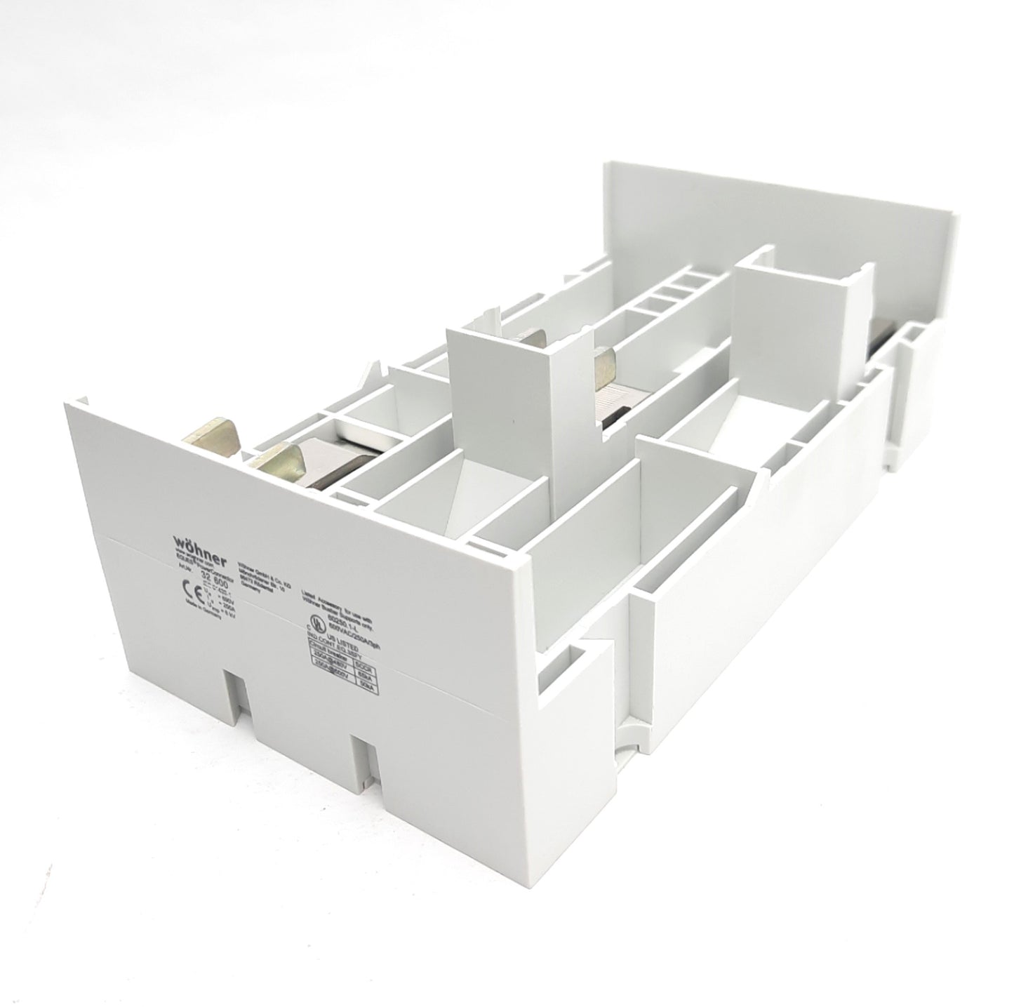 New Wohner 32600.000 Busbar Adapter For 60mm System, 150A 3-Pole, 105x190mm