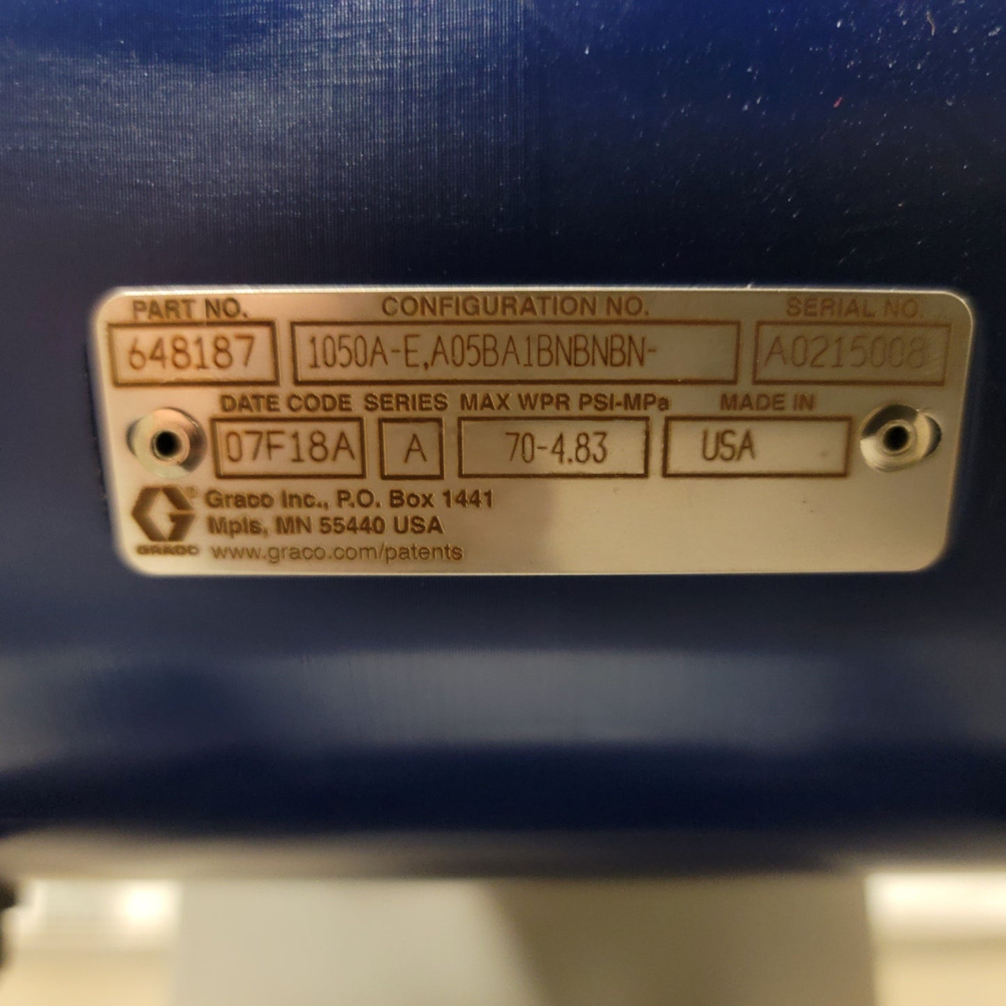 New – Open box Graco 648187 Husky Electric Double Diaphragm Pump With Compressor And Controller