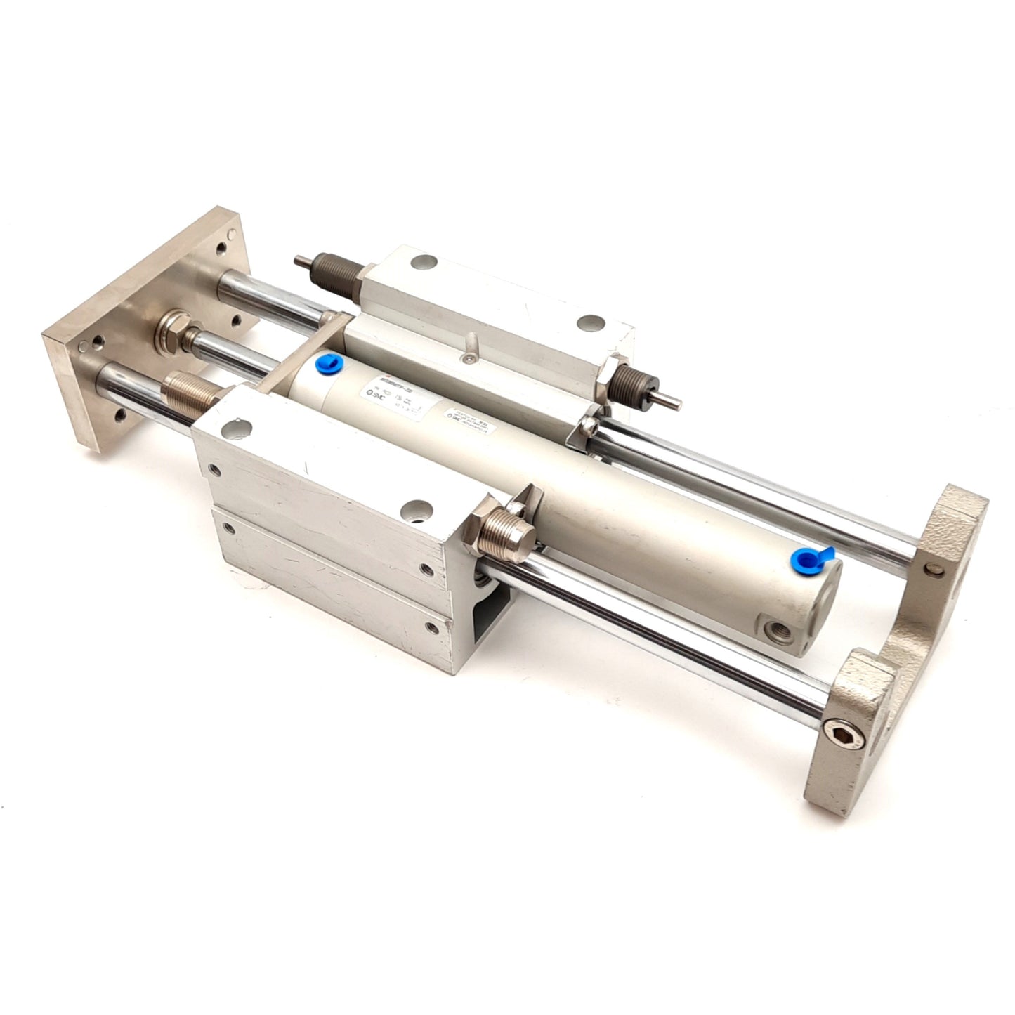 Used SMC MGGMB40TN-200 Guided Cylinder, ø40mm Bore, 200mm Stroke, 145PSI, 1/8in NPT