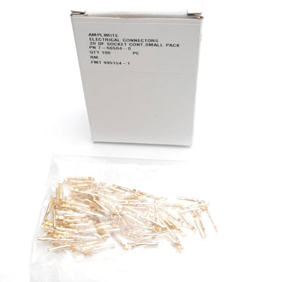 New Lot of 100 Amplimite 7-66504-0 Electrical Connectors D-Sub, Socket, 20-24 AWG