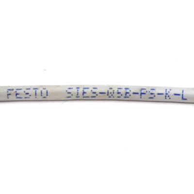 Used Festo SIES-Q5B-PS-K-L Proximity Sensor, PNP N.O. Output, 10-30VDC, M8 3-Pin