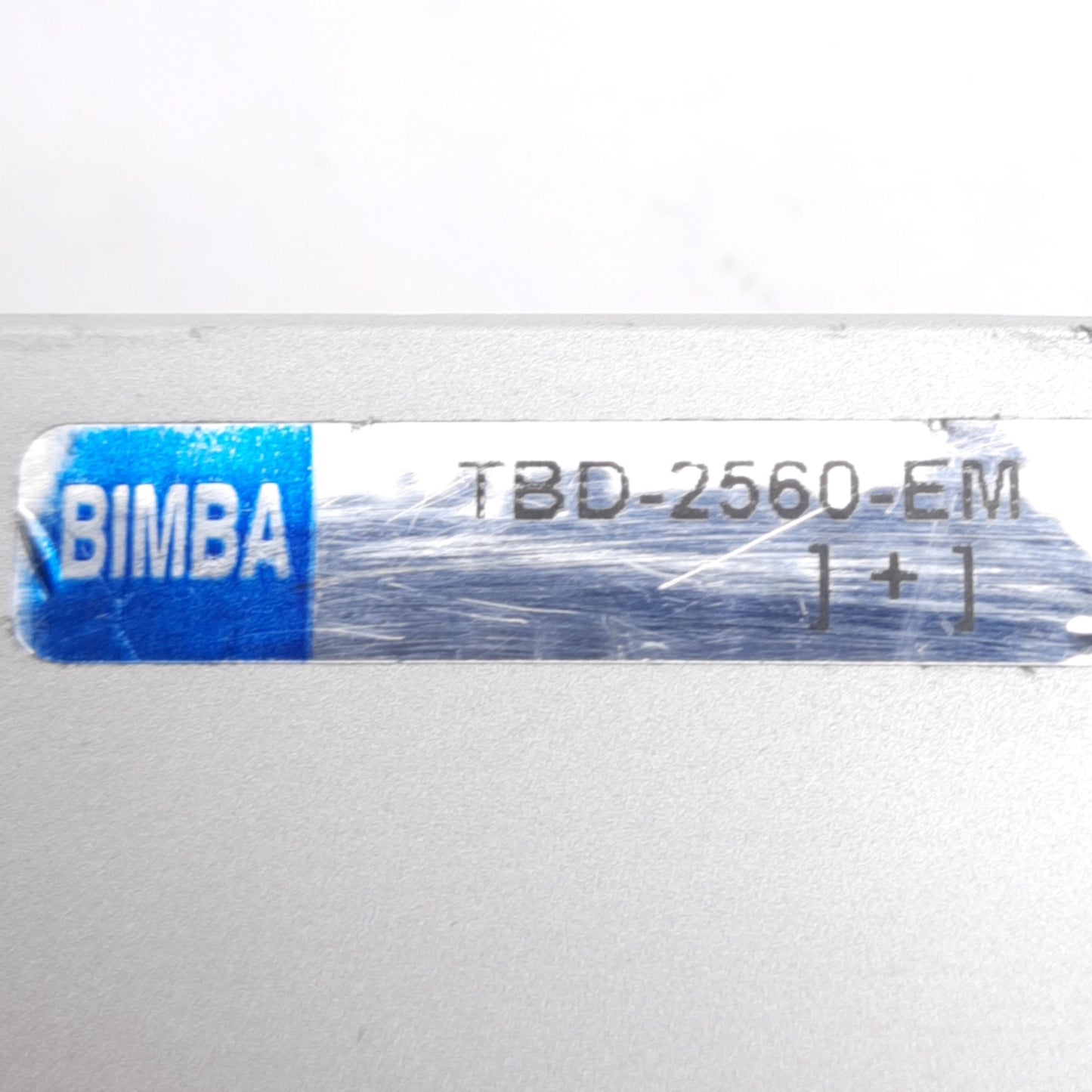 Used Bimba TBD-2560-EM Guided Cylinder, ø25mm Bore, 20mm Stroke, 140PSI, #10-32 UNF